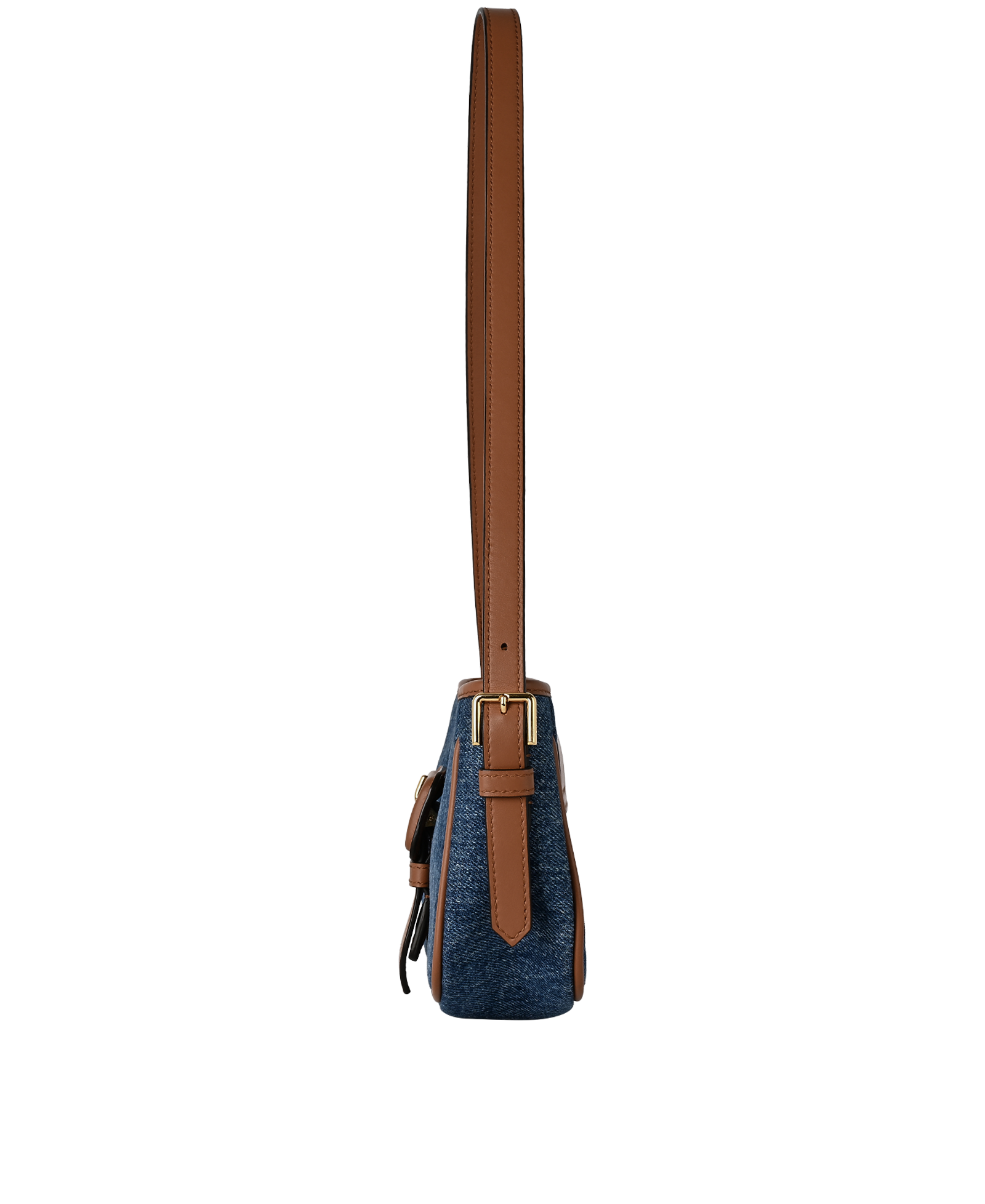 Denim Sling Bag, &pound;430, Handbags, Blue, Denim, Bottom view